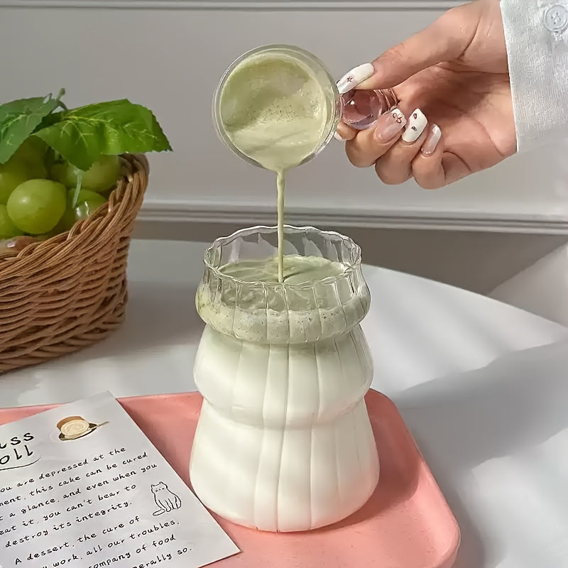 500ml/16.9oz transparent glass coffee cup