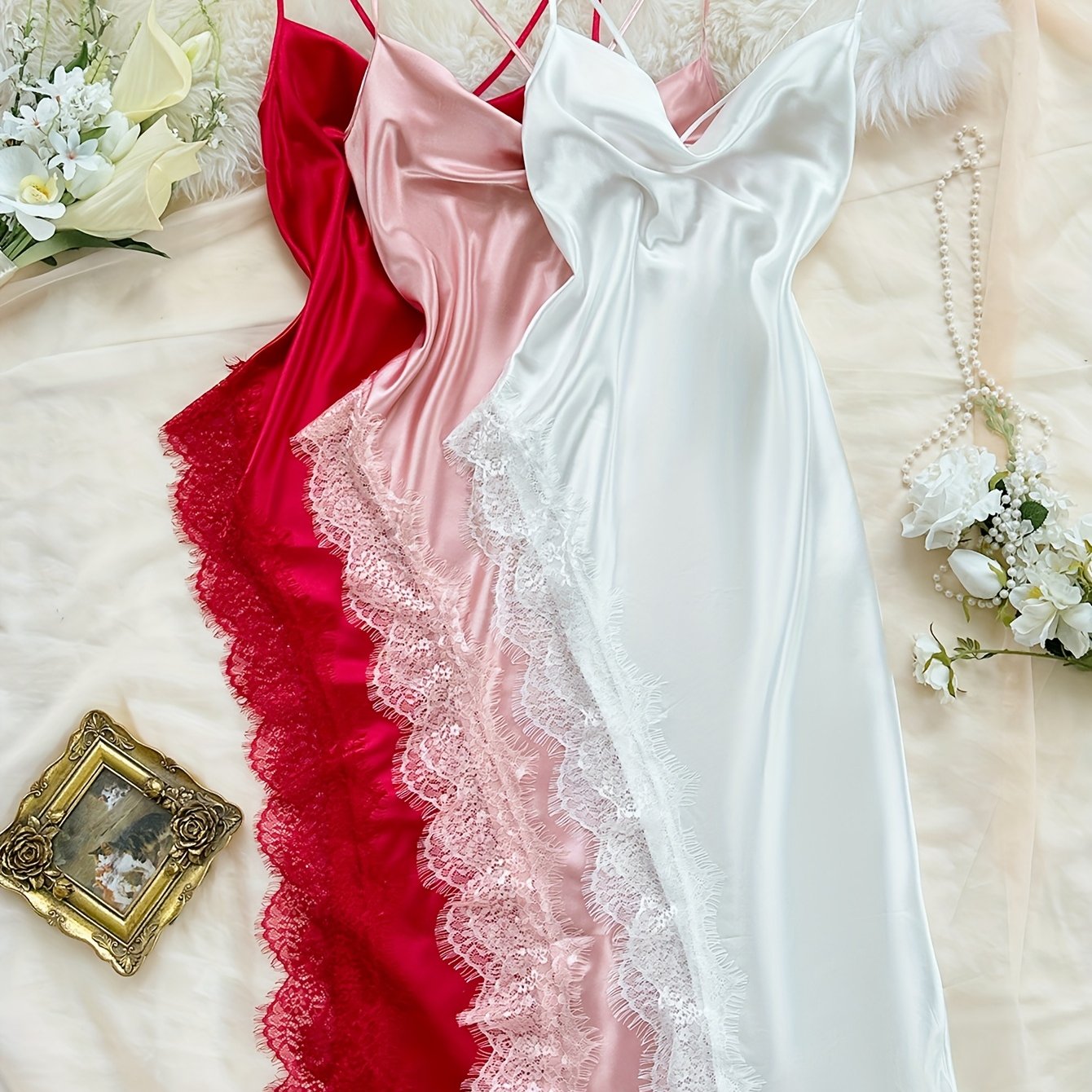 {3pcs} Nightgown Set