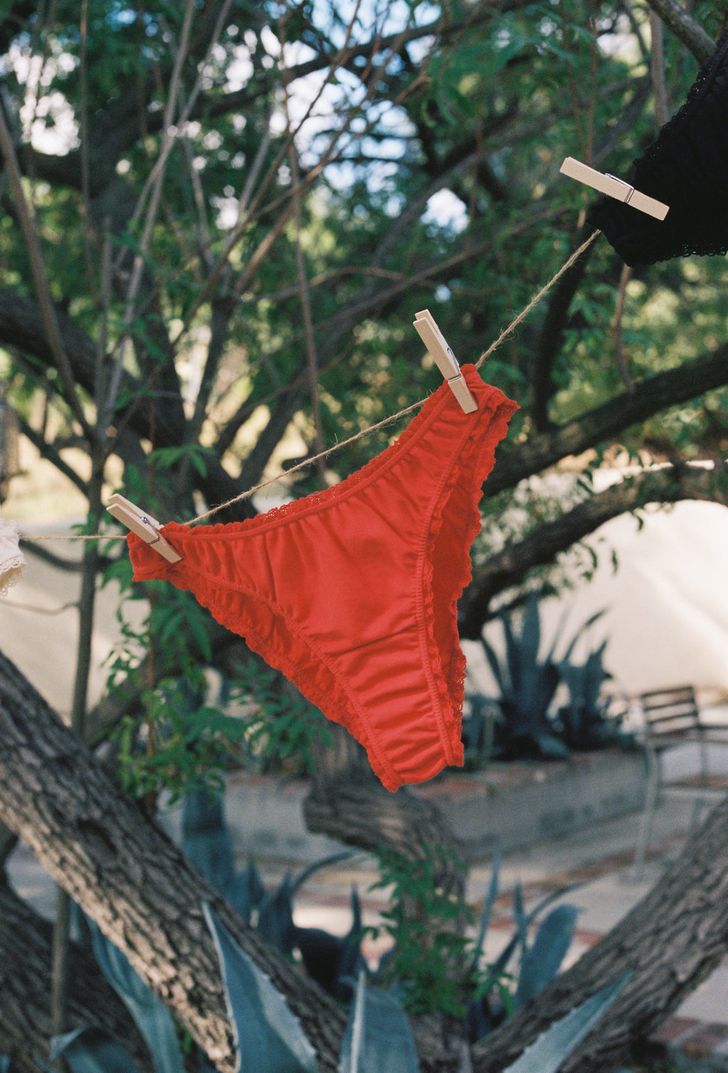 The red frilly panties