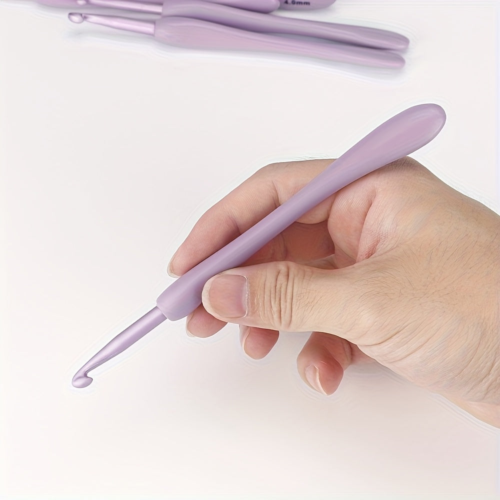 8 Sizes Purple Crochet Hook Set