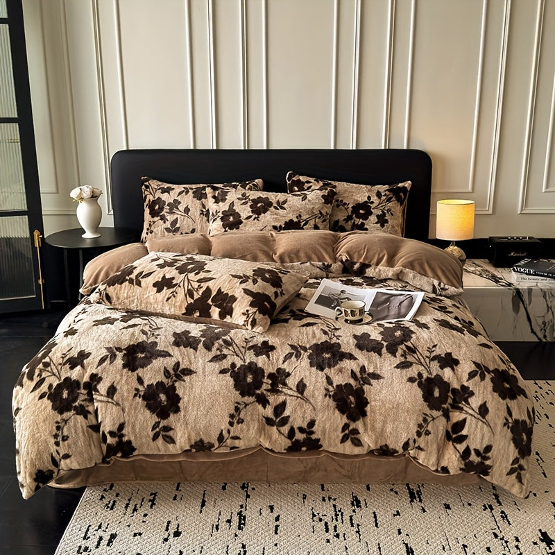 {3/4pcs} Leopard Print Duvet Cover and Bed Sheets