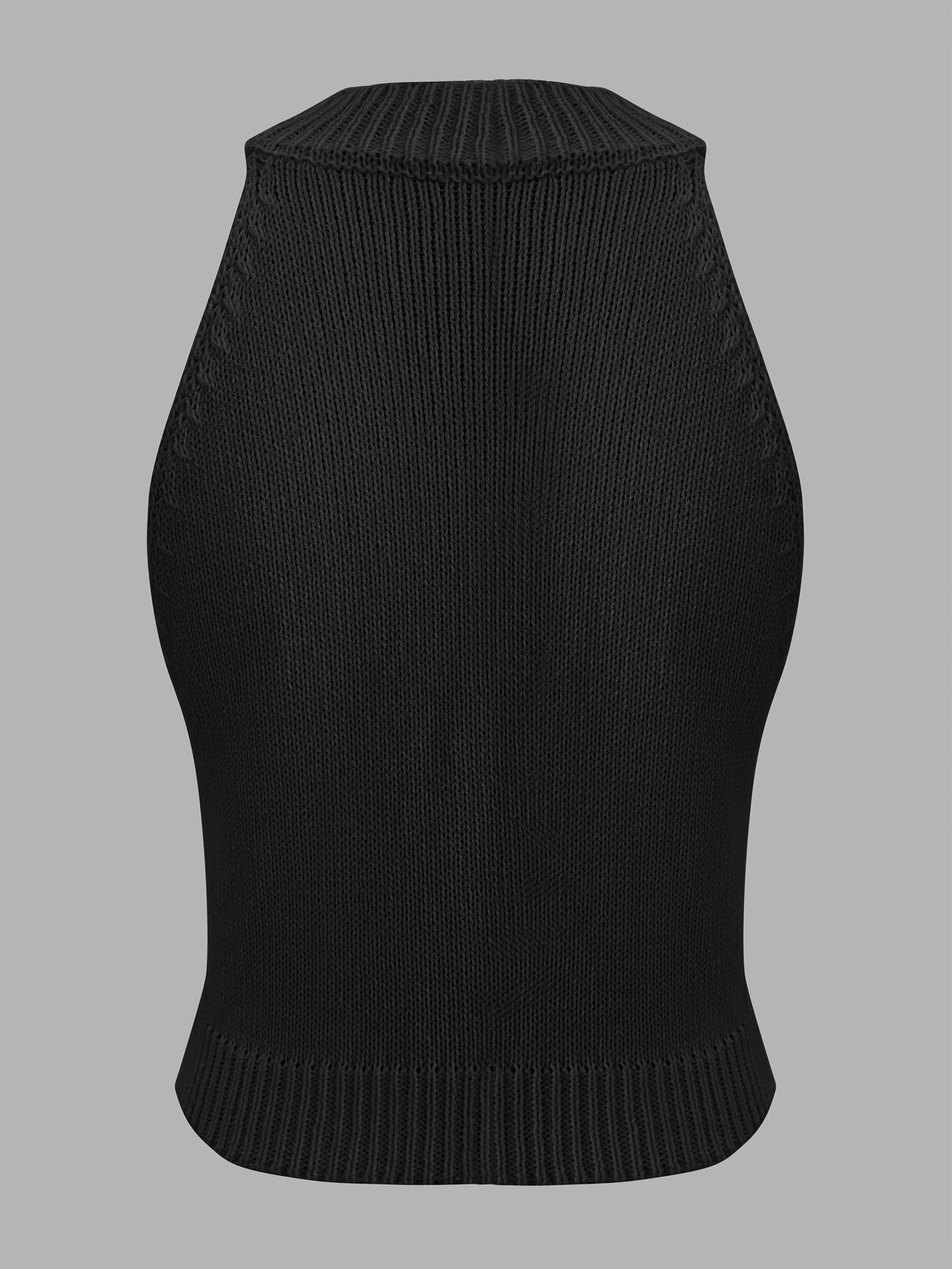 Women'S Fruit Print Cropped Tank Top - Casual & Stylish Round Neck Vest with Tropical Design, Perfect for Summer Streetwear, Summer Tank Tops