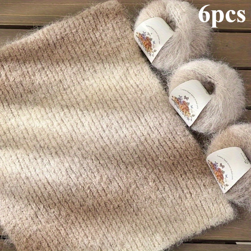 {6pcs} Soft Multicolor Gradient Yarn