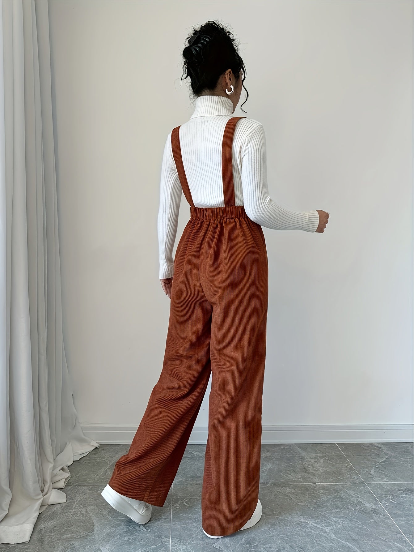Non-Stretchy Corduroy-Like Overall