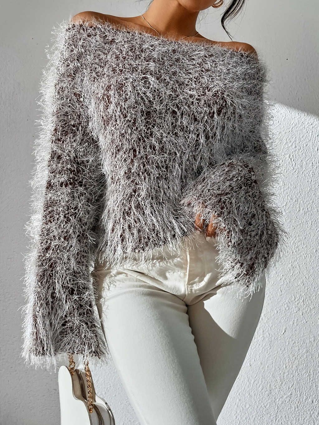 Off-the-Shoulder Sweater