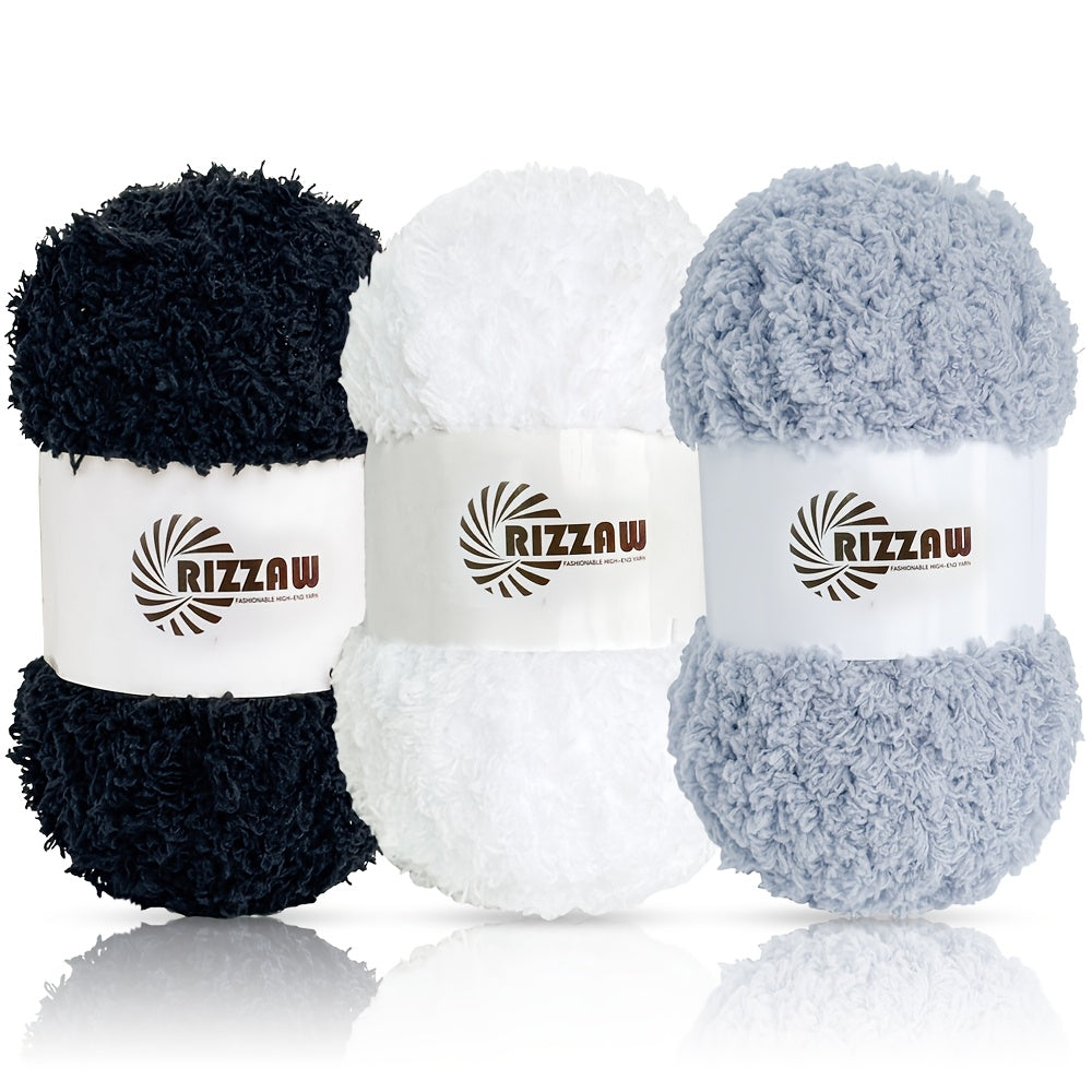 {3-Pack} Coral Fleece Soft Yarn