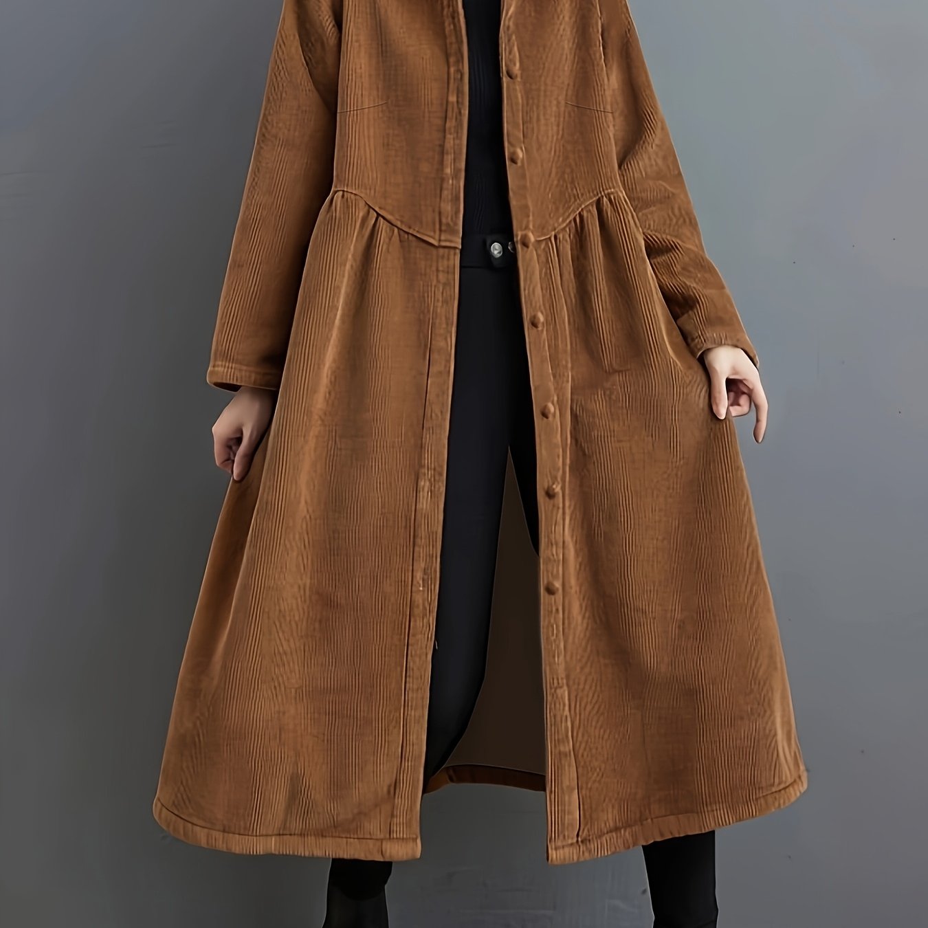 Elegant Brown Trench Coat