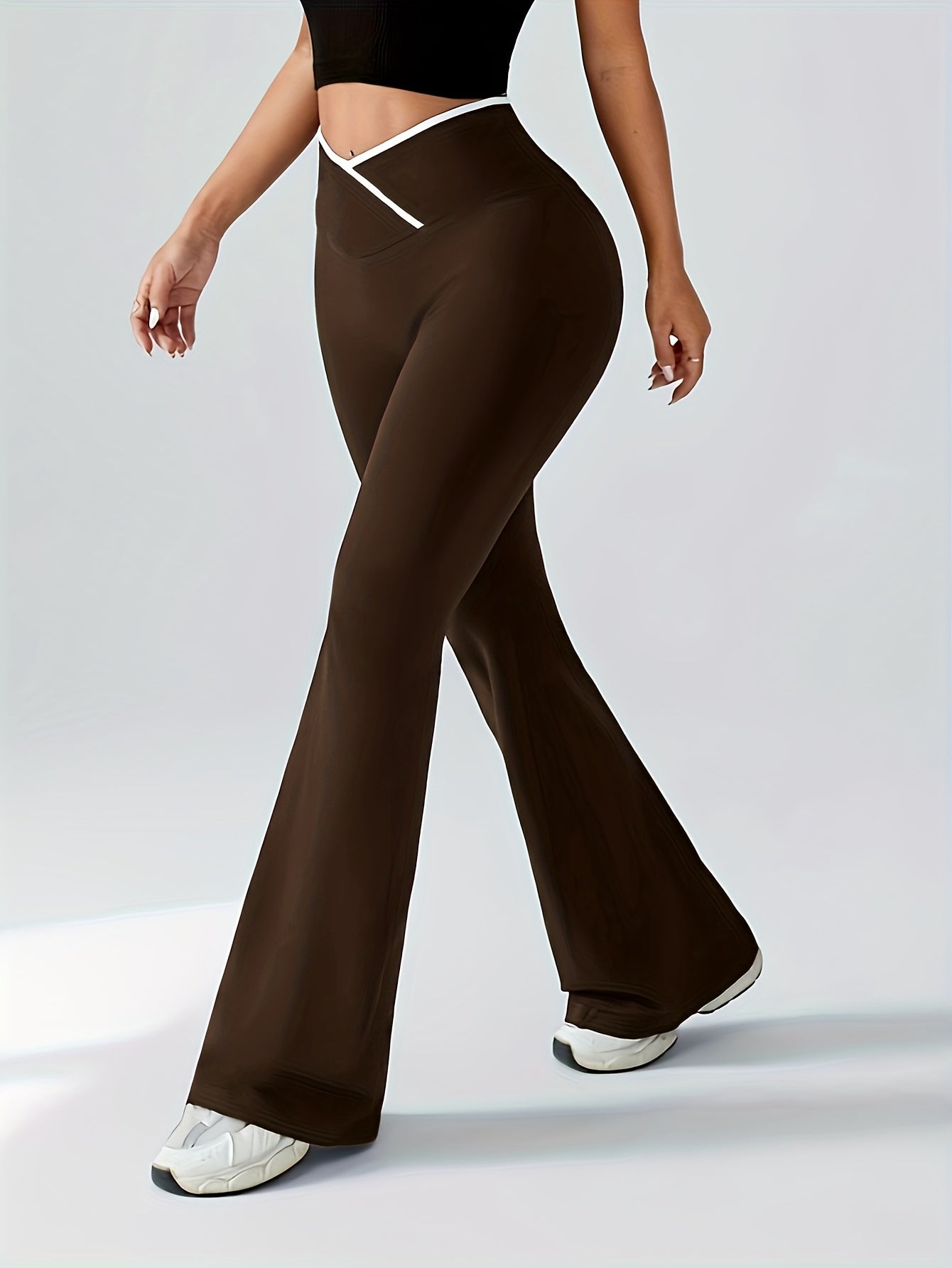 High-Waisted Flared Yoga Pants