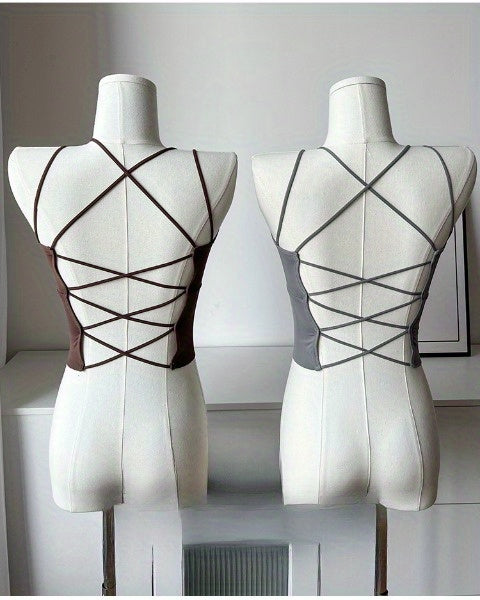 Set of 4 Sexy Lace-Back Camisoles