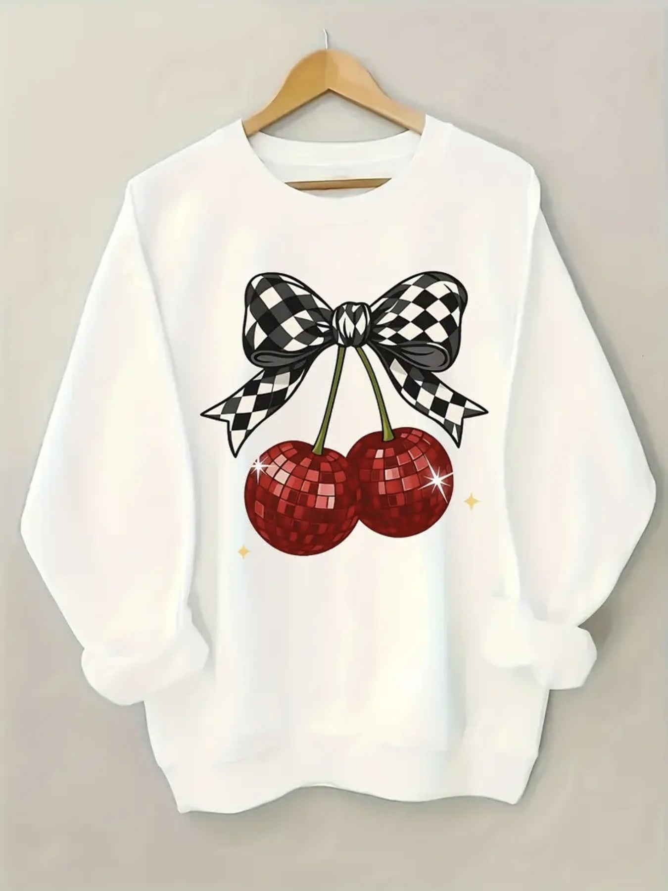 Crew Neck Sweatshirt Disco Cherry
