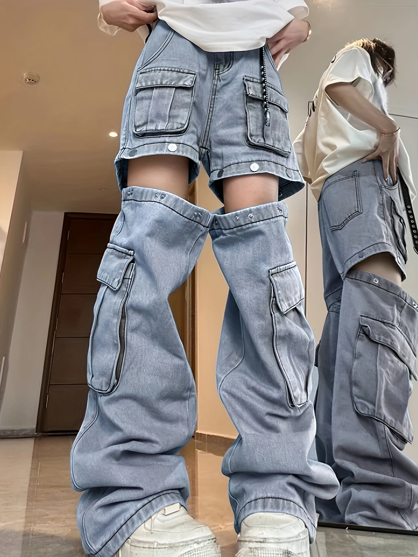 Detachable Cargo Jeans