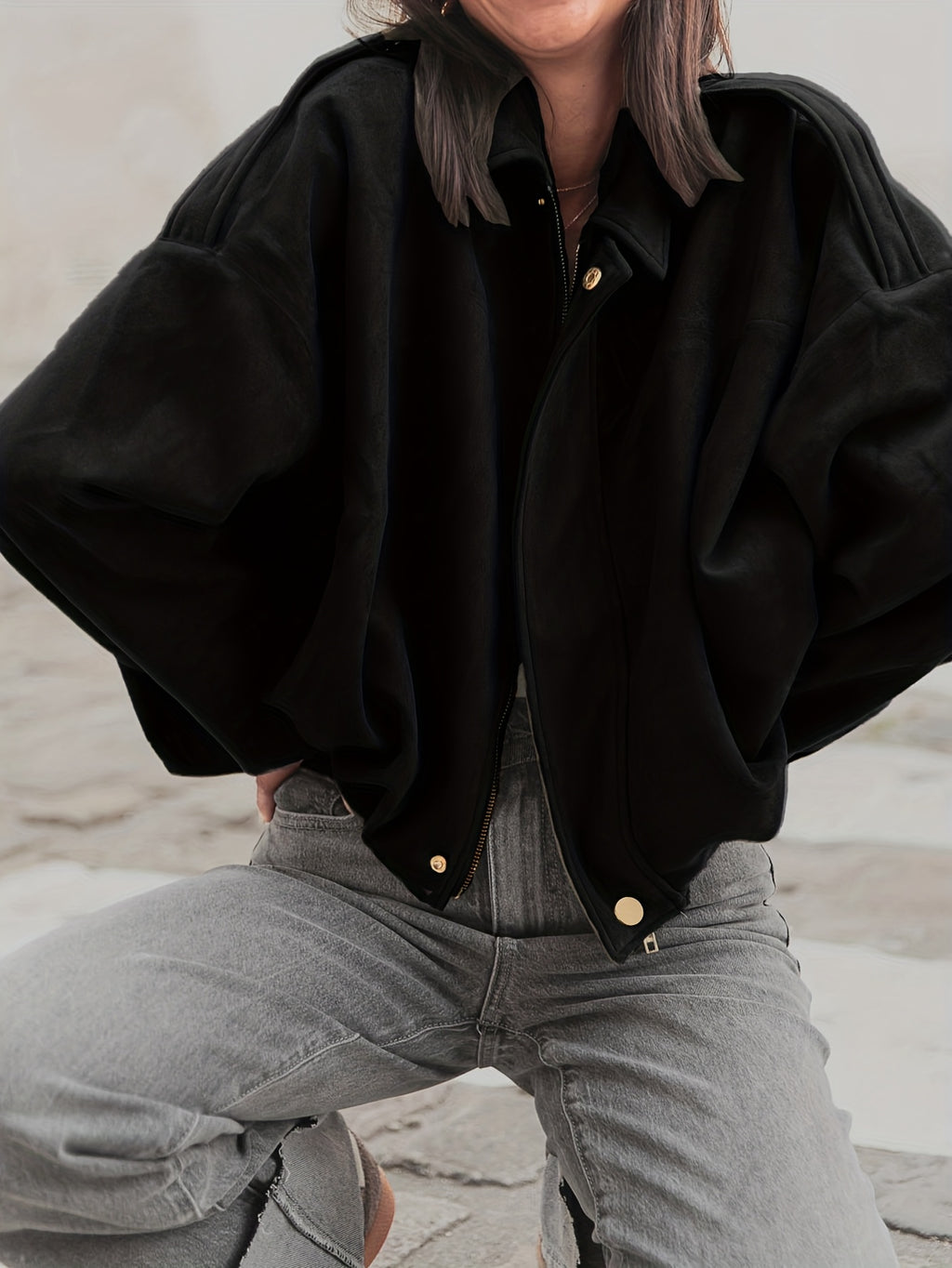 Elegant Faux Fur Jacket