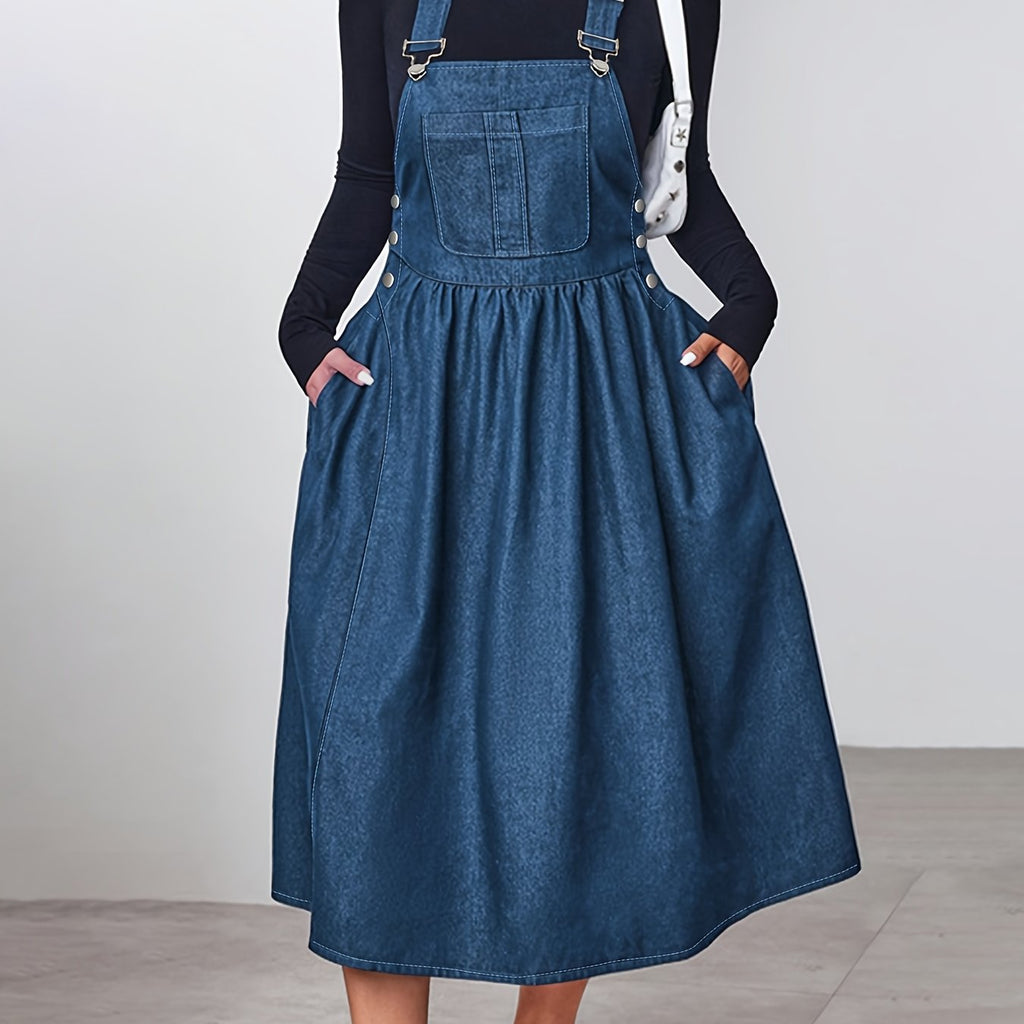 Faux Denim Dress