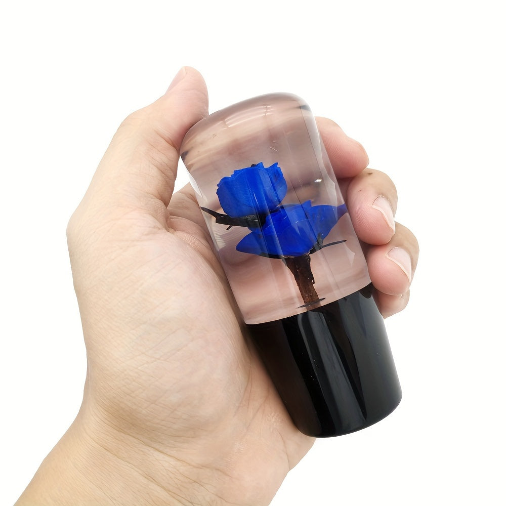 Unique Rose-Shaped 4" Resin Crystal Gear Shift Knob