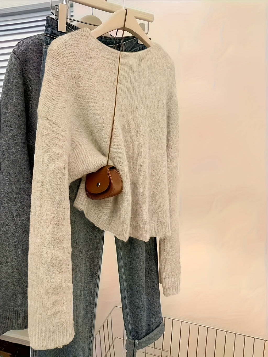 2025 New Christmas Casual Versatile Pullover Soft Short Sweater for Women Autumn Winter Base Layer