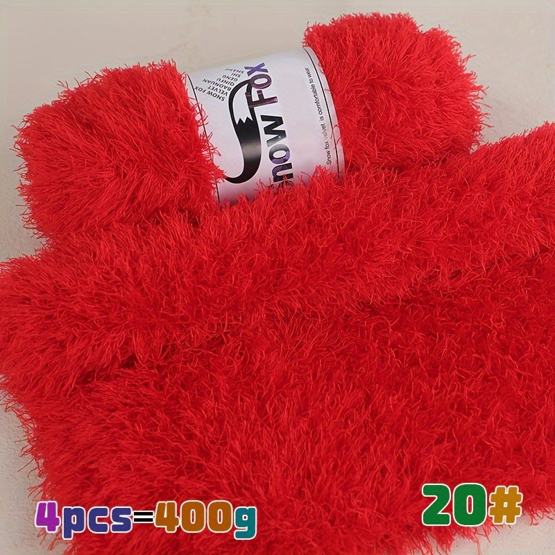 400g Lash Yarn Artificial Fur Fleece Yarn