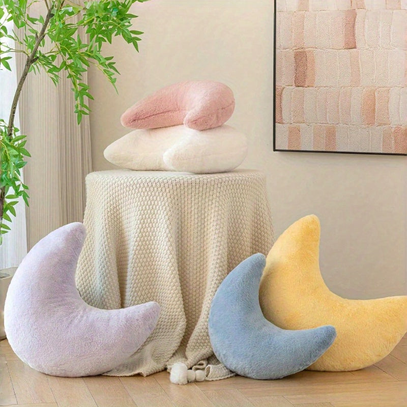 Soft Moon Pillow with 6 Color Options