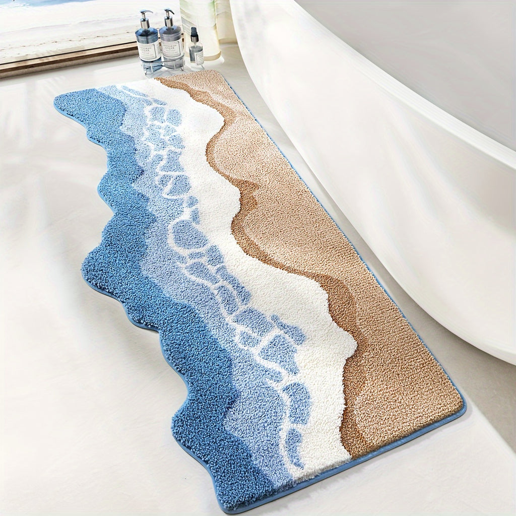 {1pc} Seashore Plush Bath Mat