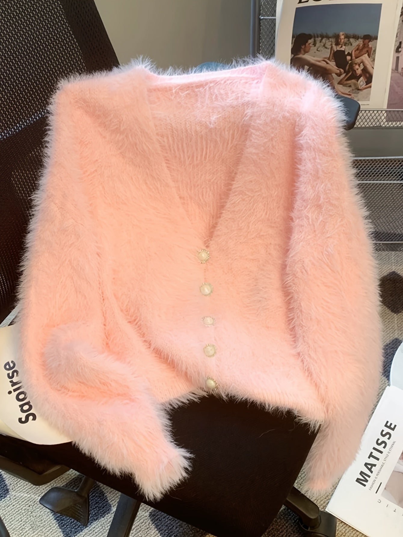 V-Neck Soft Cardigan