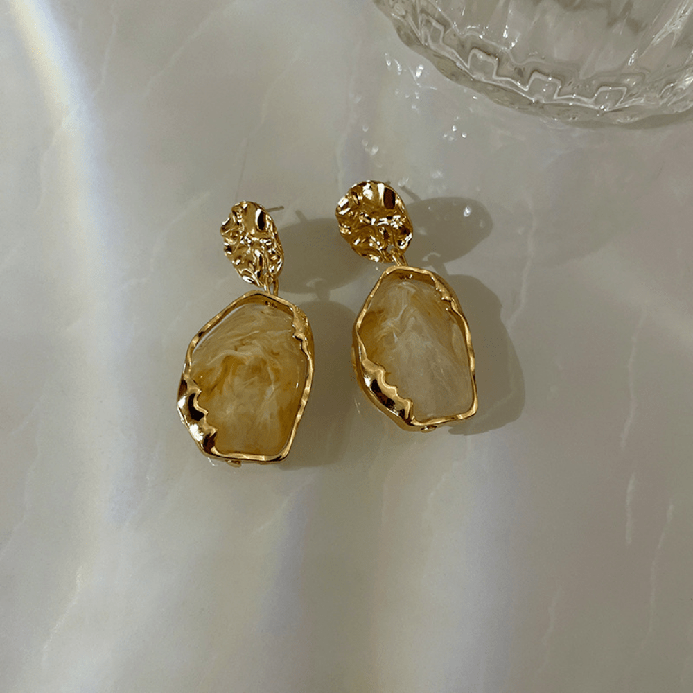 Resin Geometry Earrings