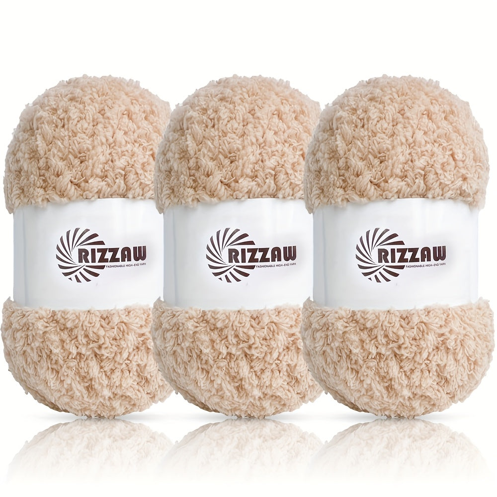 {3-Pack} Coral Fleece Soft Yarn
