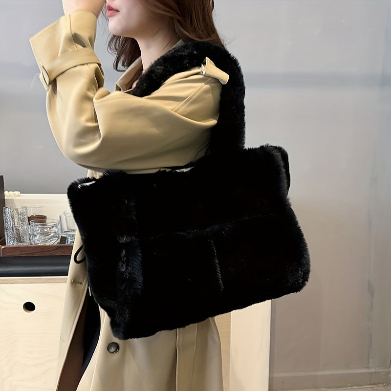 Faux Fur Shoulder Bag