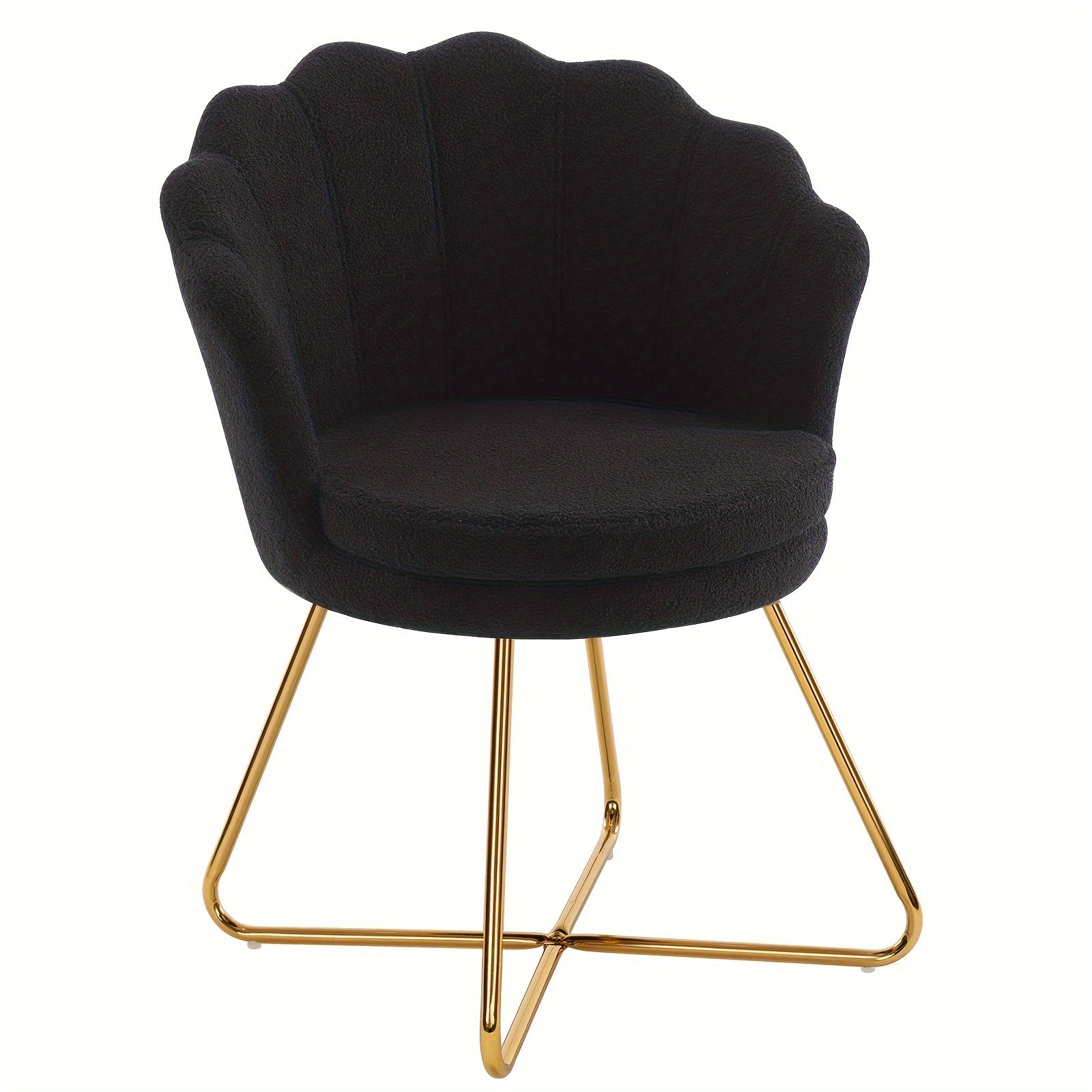 Shell Shape Velvet Dressing Chair