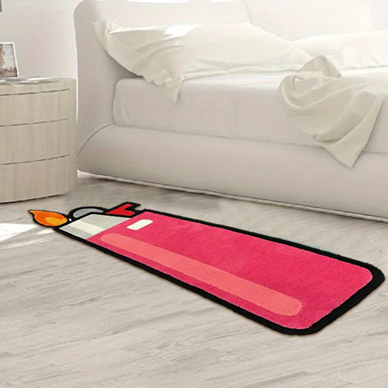 Pink Lighter-Shaped Area Mat