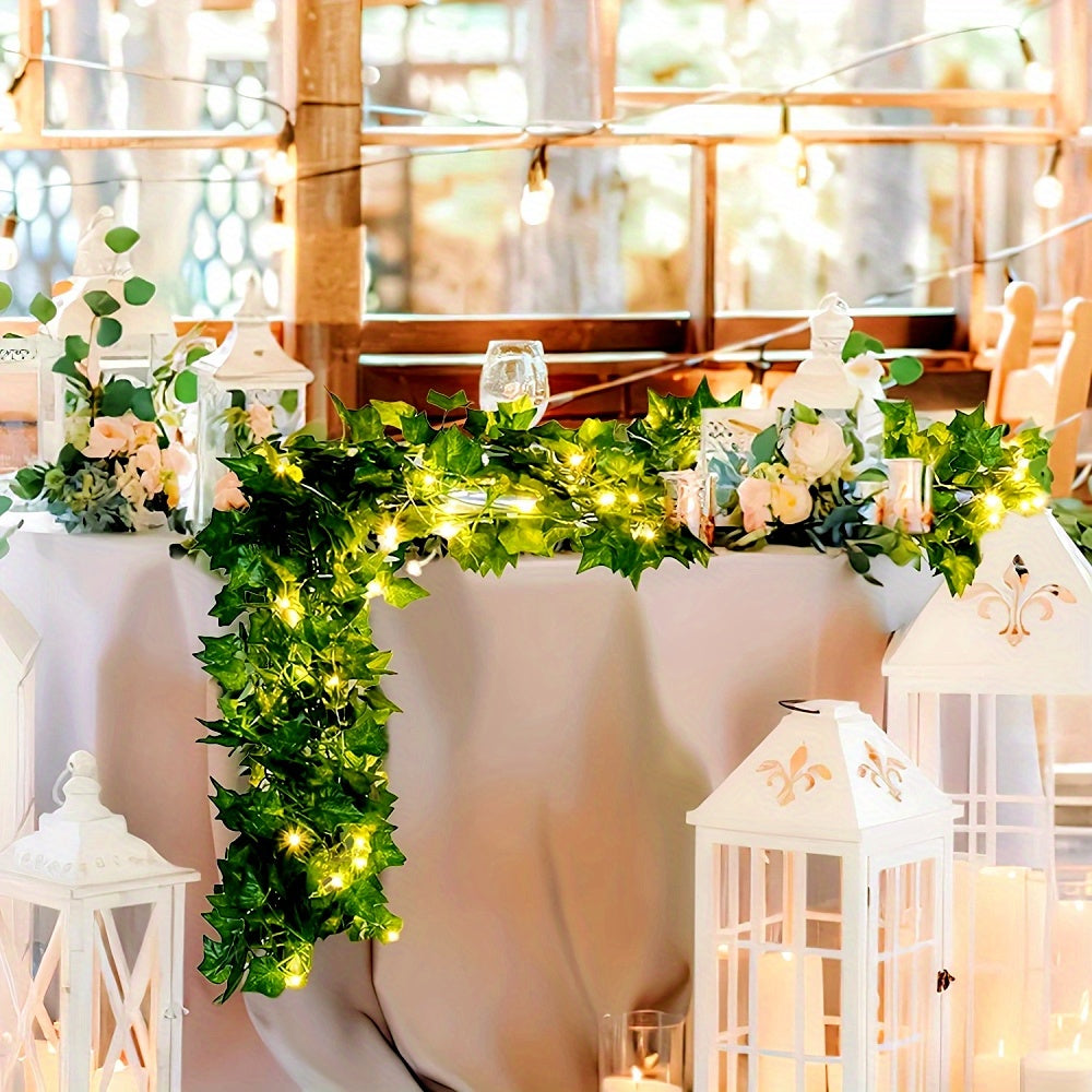 {12pcs] Artificial Ivy Fairy Lights