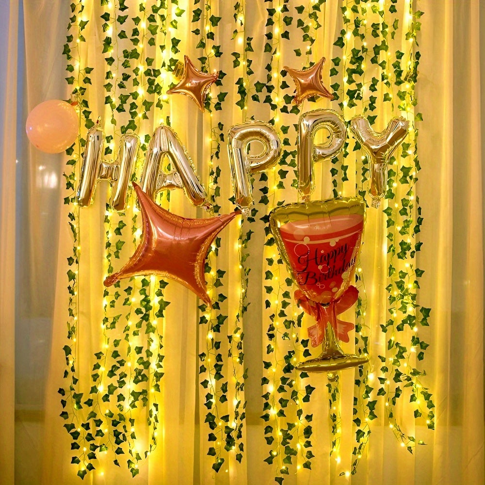 {12pcs] Artificial Ivy Fairy Lights