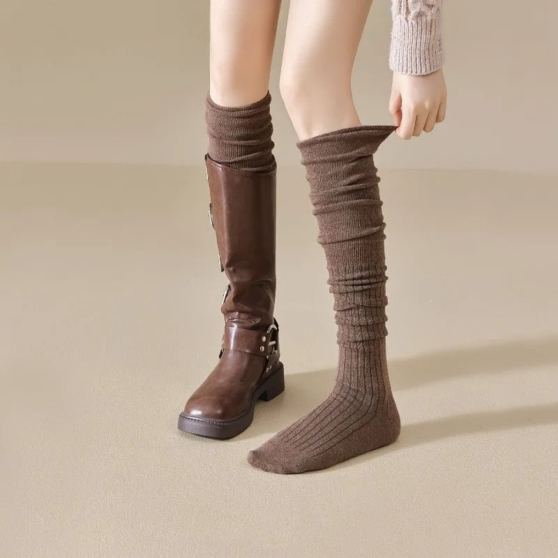 {4 Pairs} Knee-High Socks