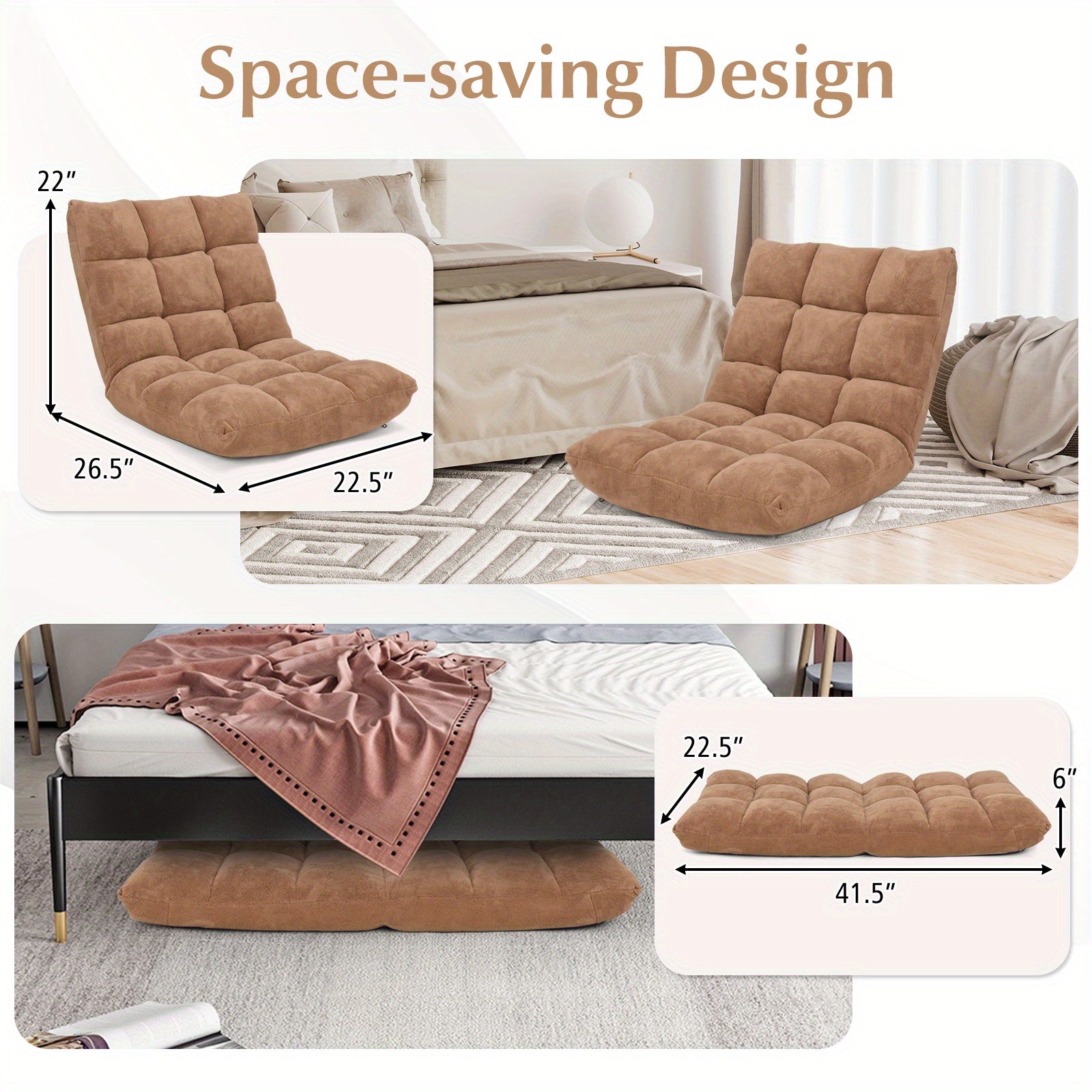 Floor Chair with Back Support