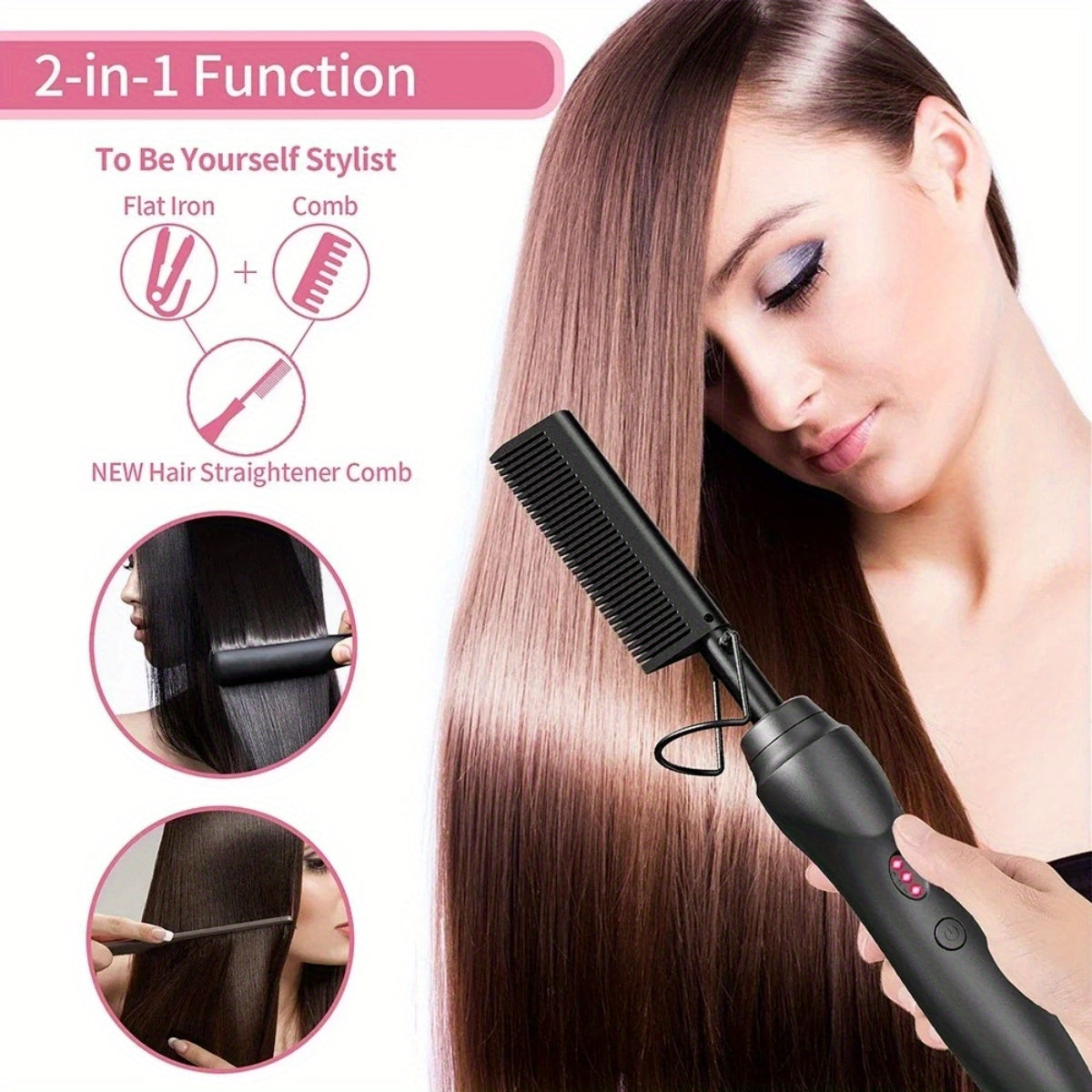 Hot Comb Hair Straightener