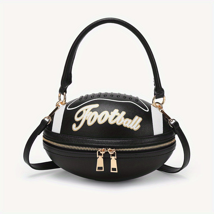 American Football Shaped Crossbody Bag