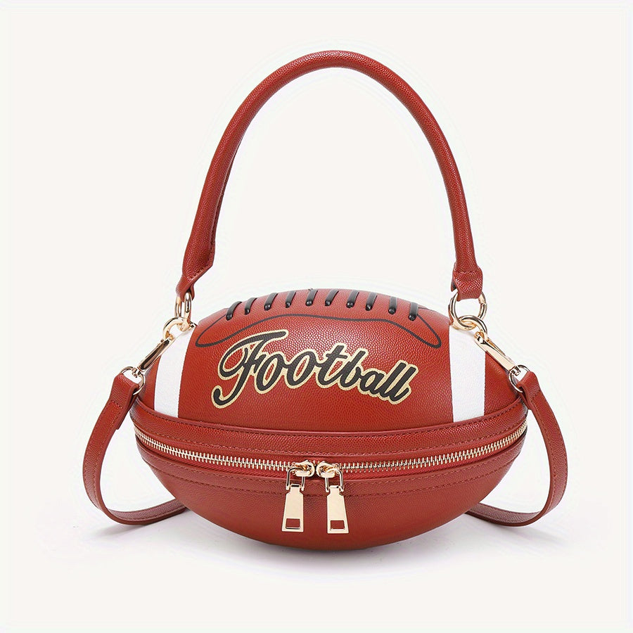 American Football Shaped Crossbody Bag