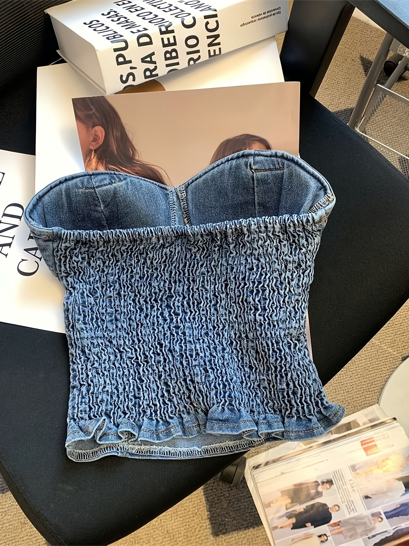 Denim Tube Top
