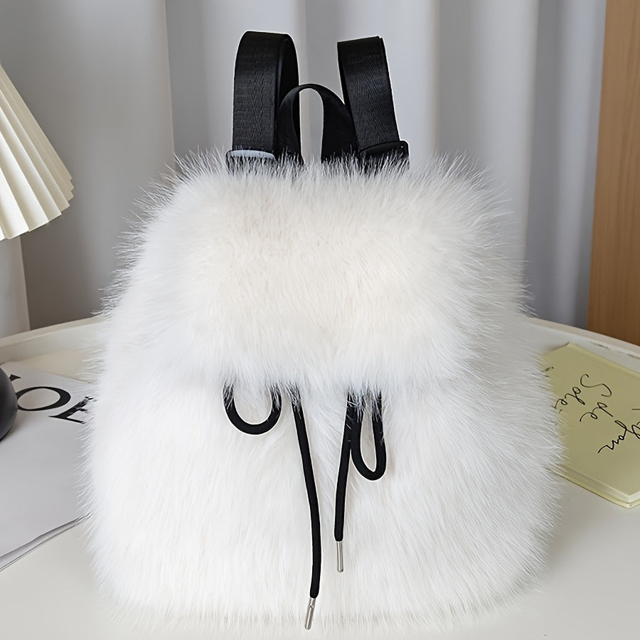 {1pc} Faux Fur Backpack