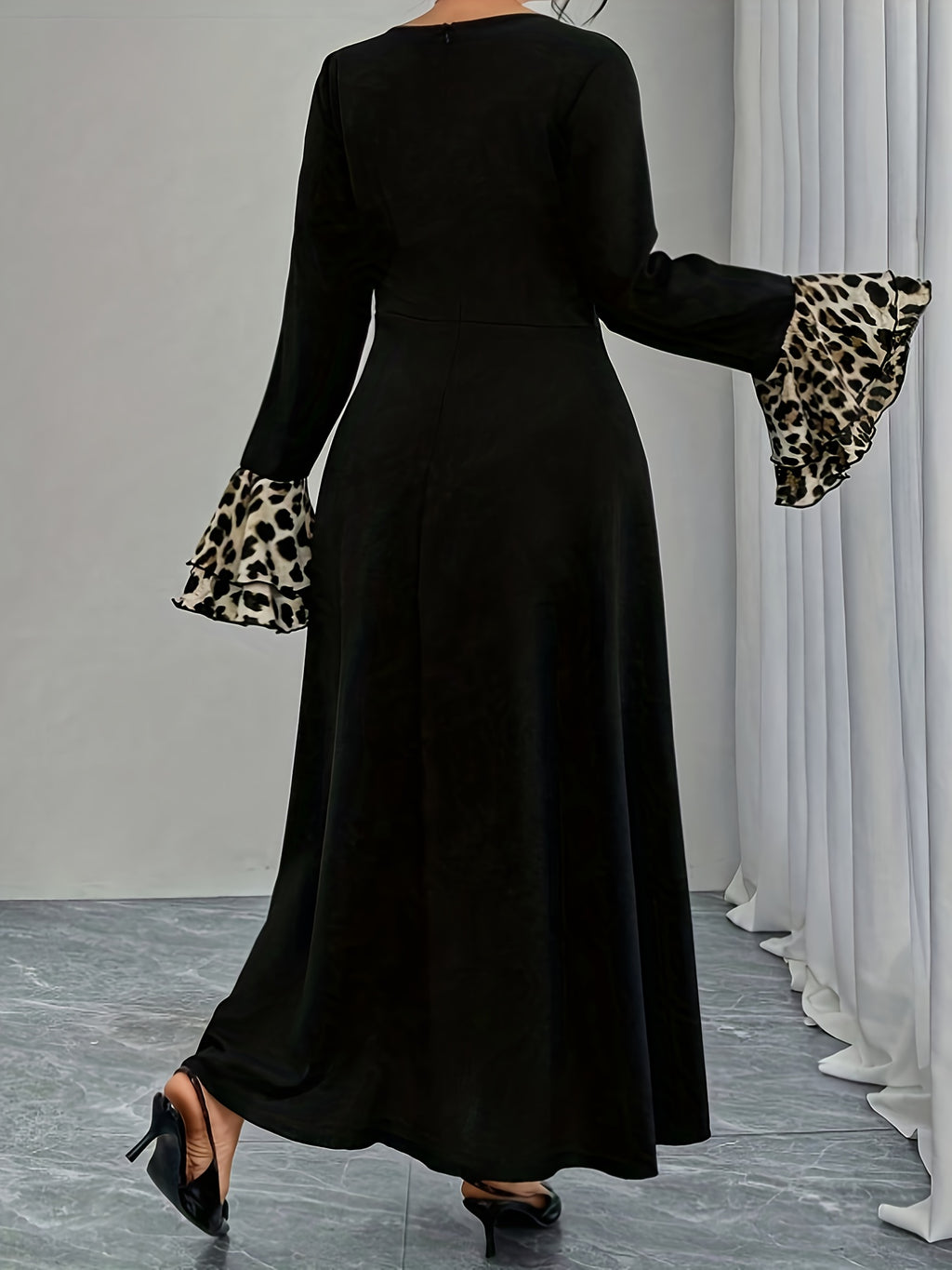 Leopard Print Mermaid Dress