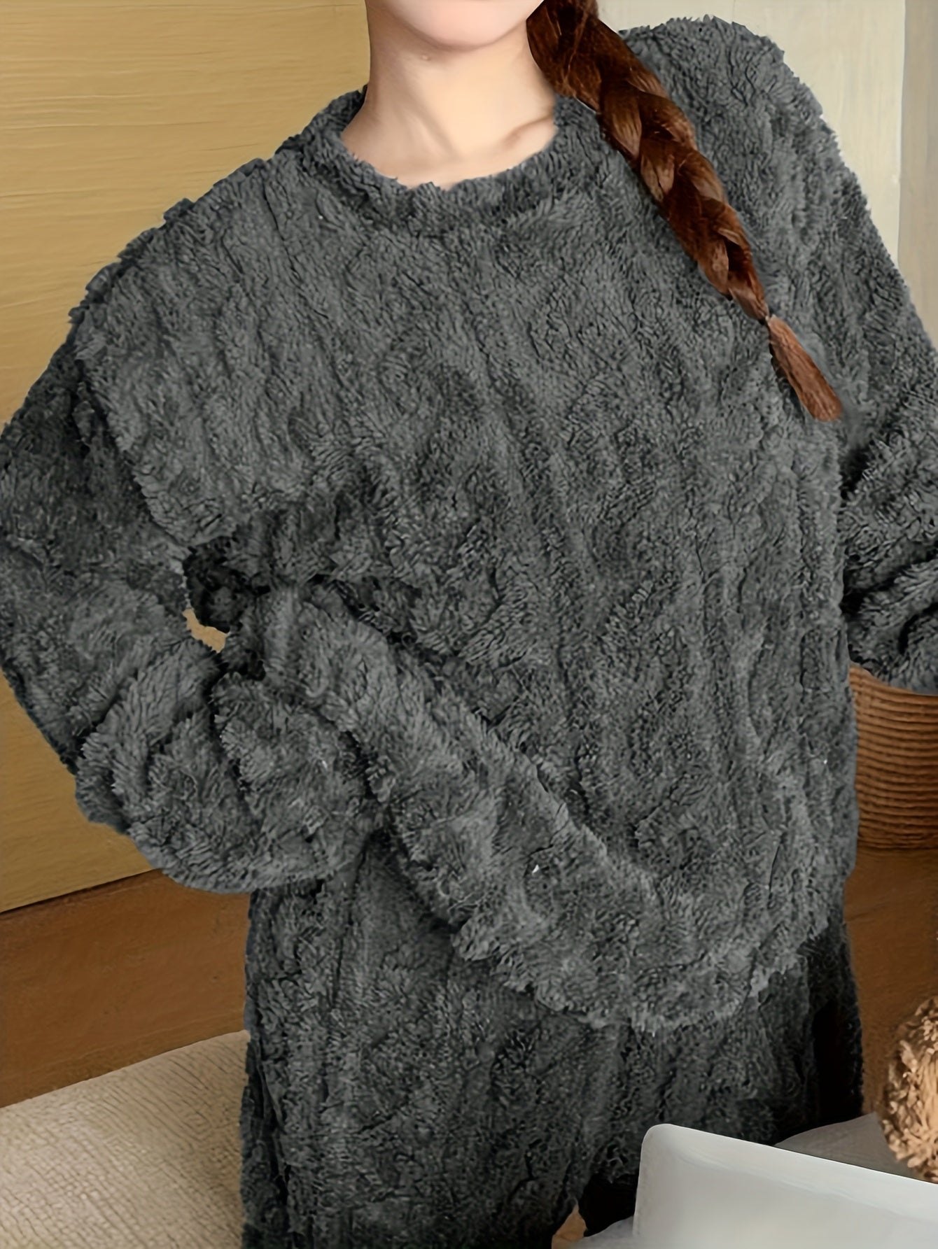 Fleece-Lined Pajama Set