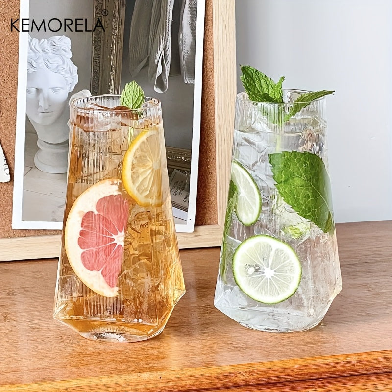 Vertical Geometric Highball Glass