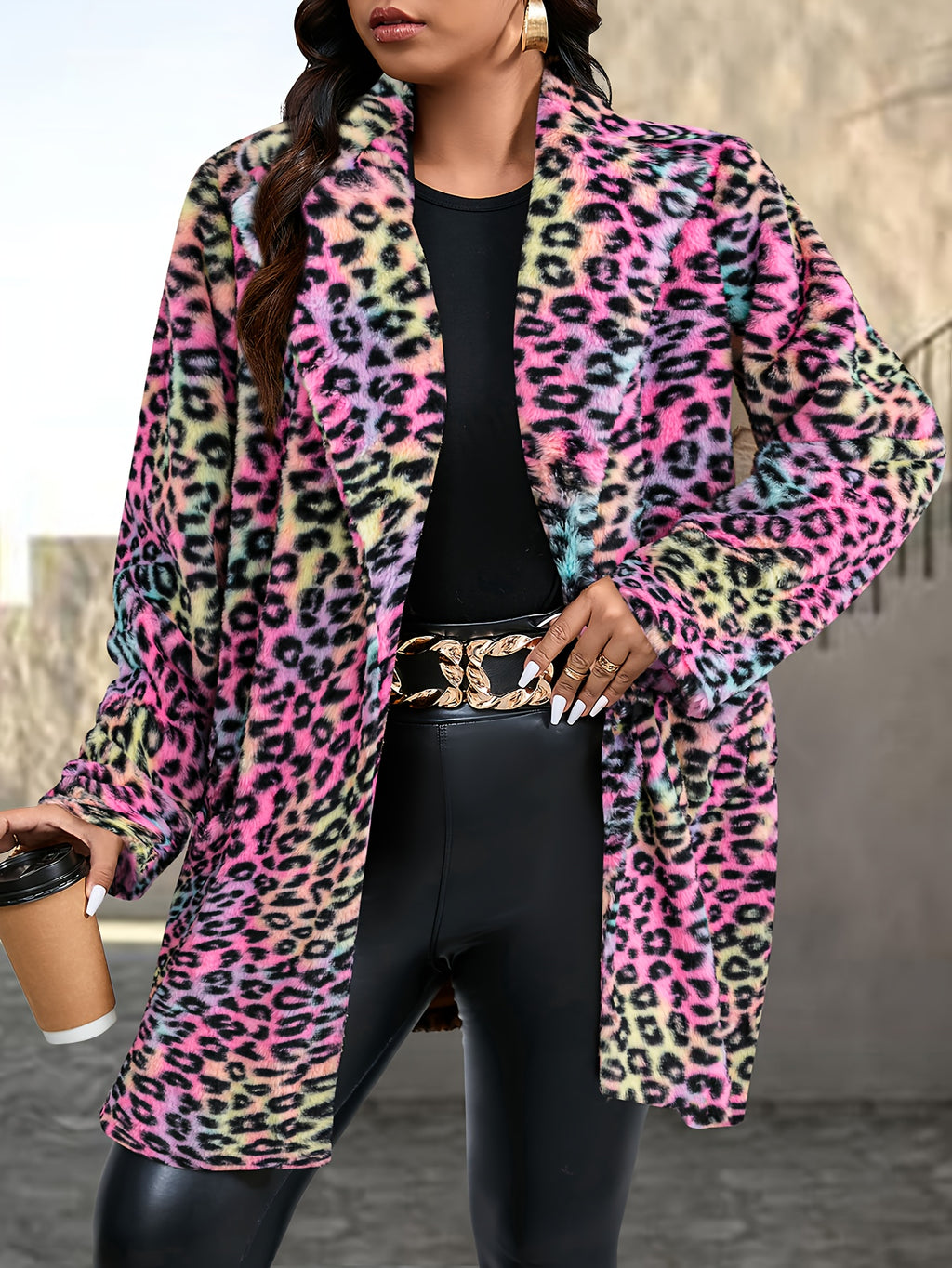 Leopard Print Coat