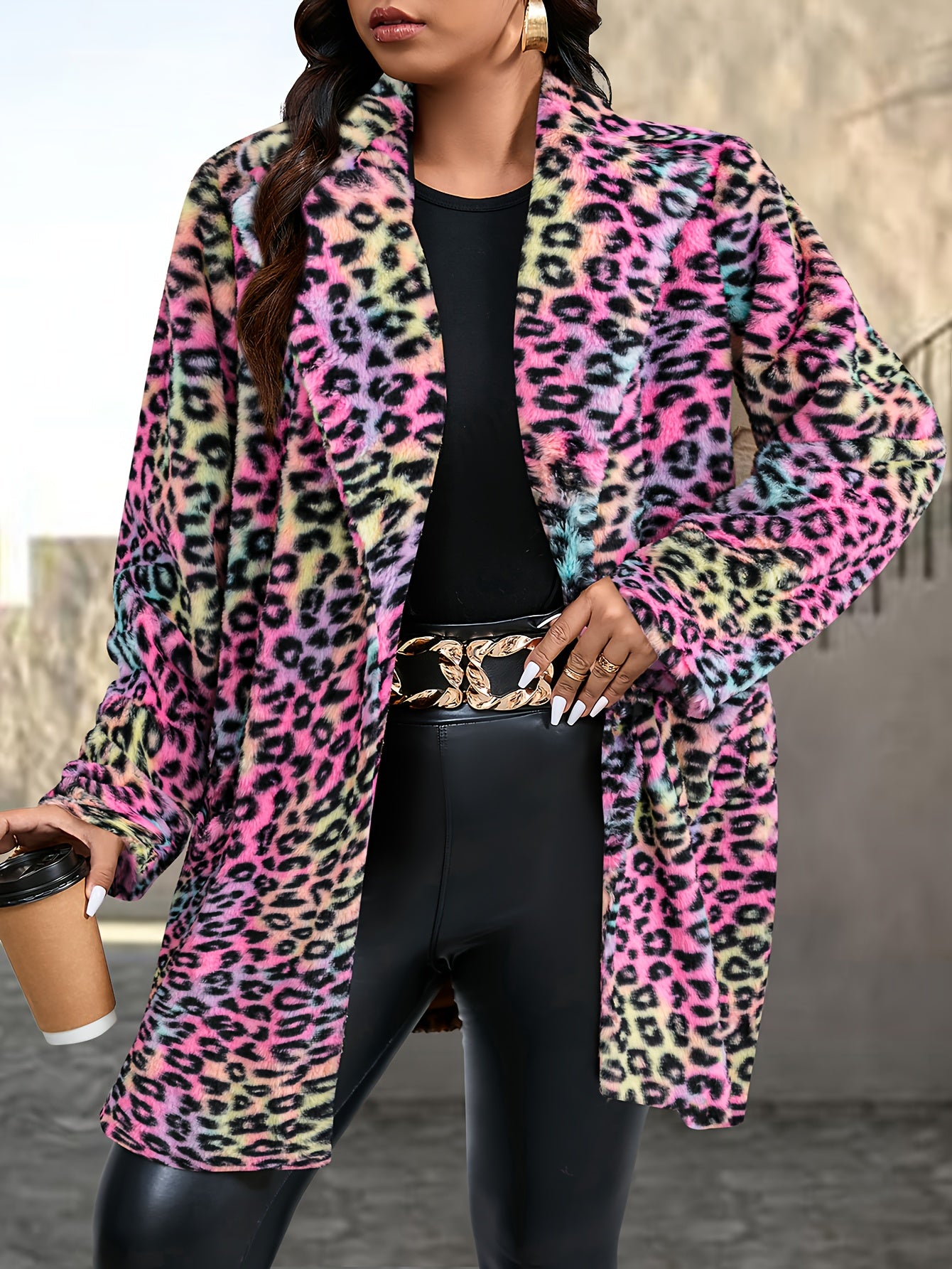 Leopard Print Coat