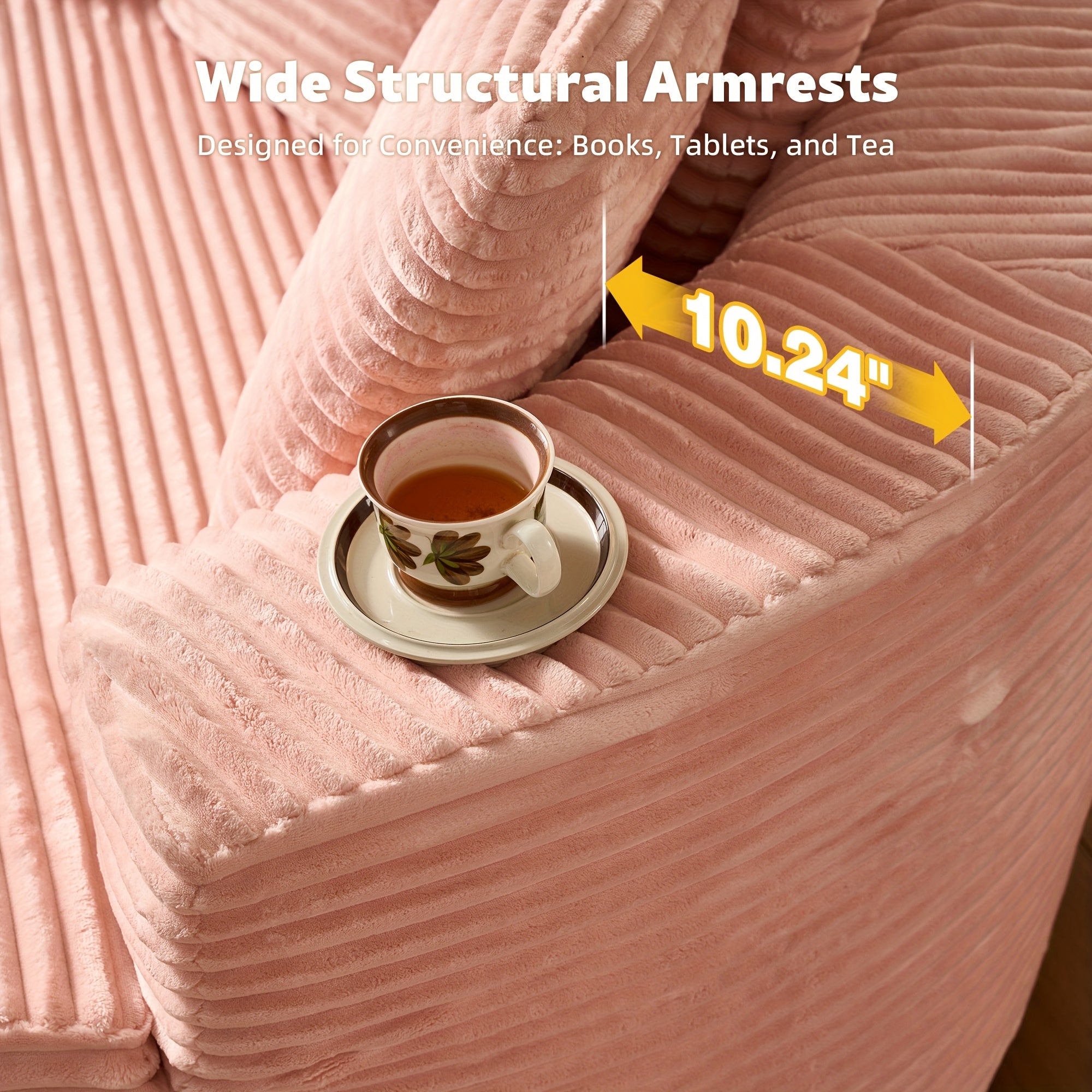 Oversized O-Shape Luxurious Modular Boneless Couch