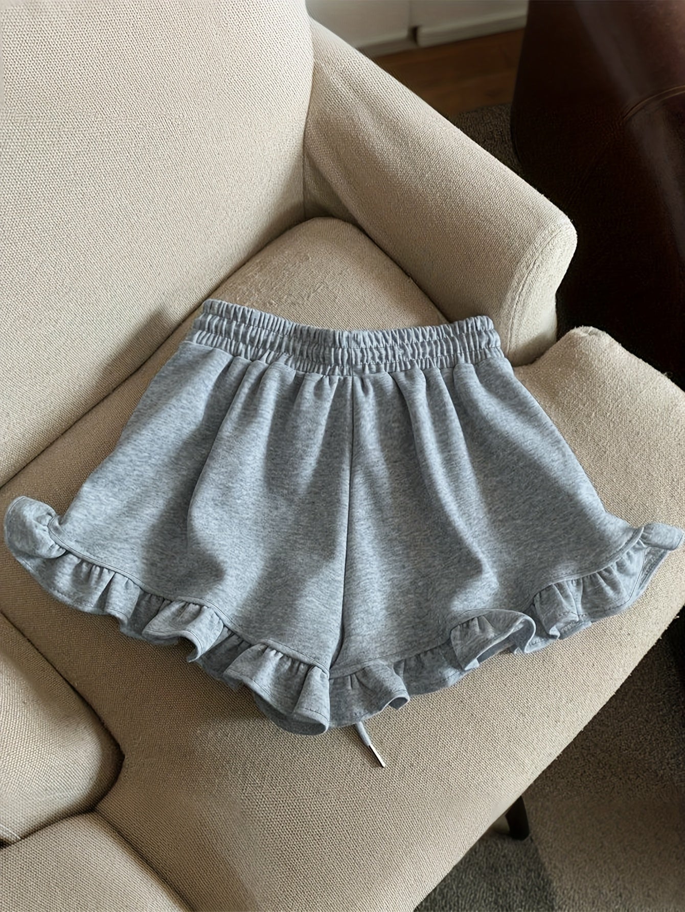 {3pcs} Casual Ruffle Shorts