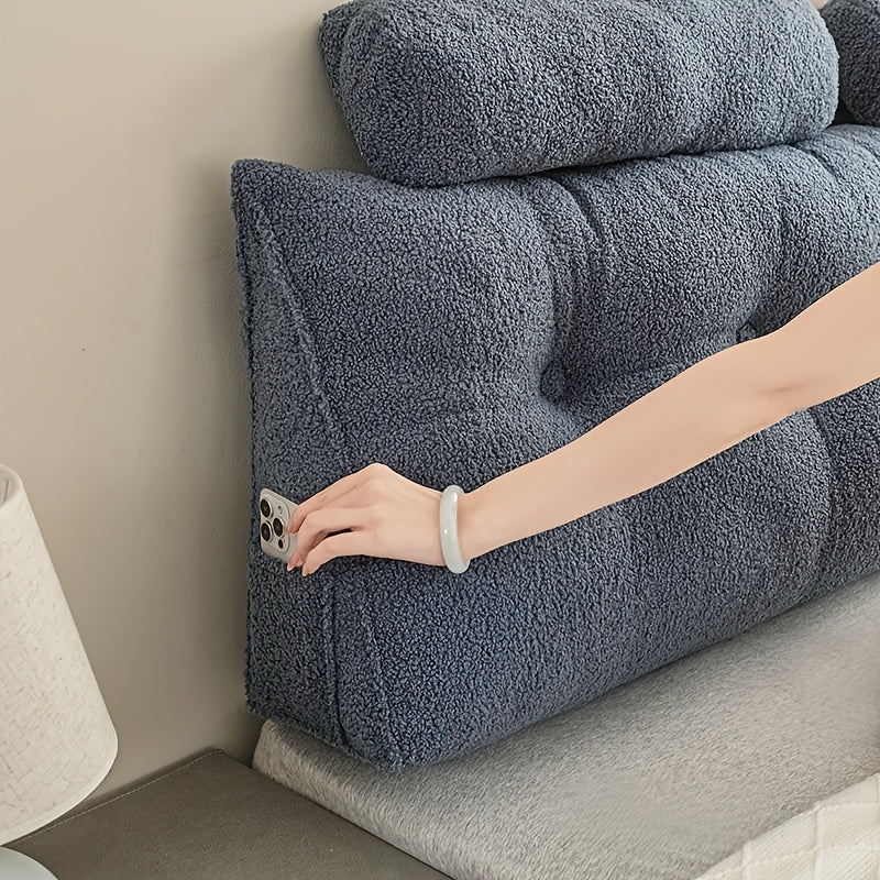 Teddy Fleece Triangular Headboard Cushion