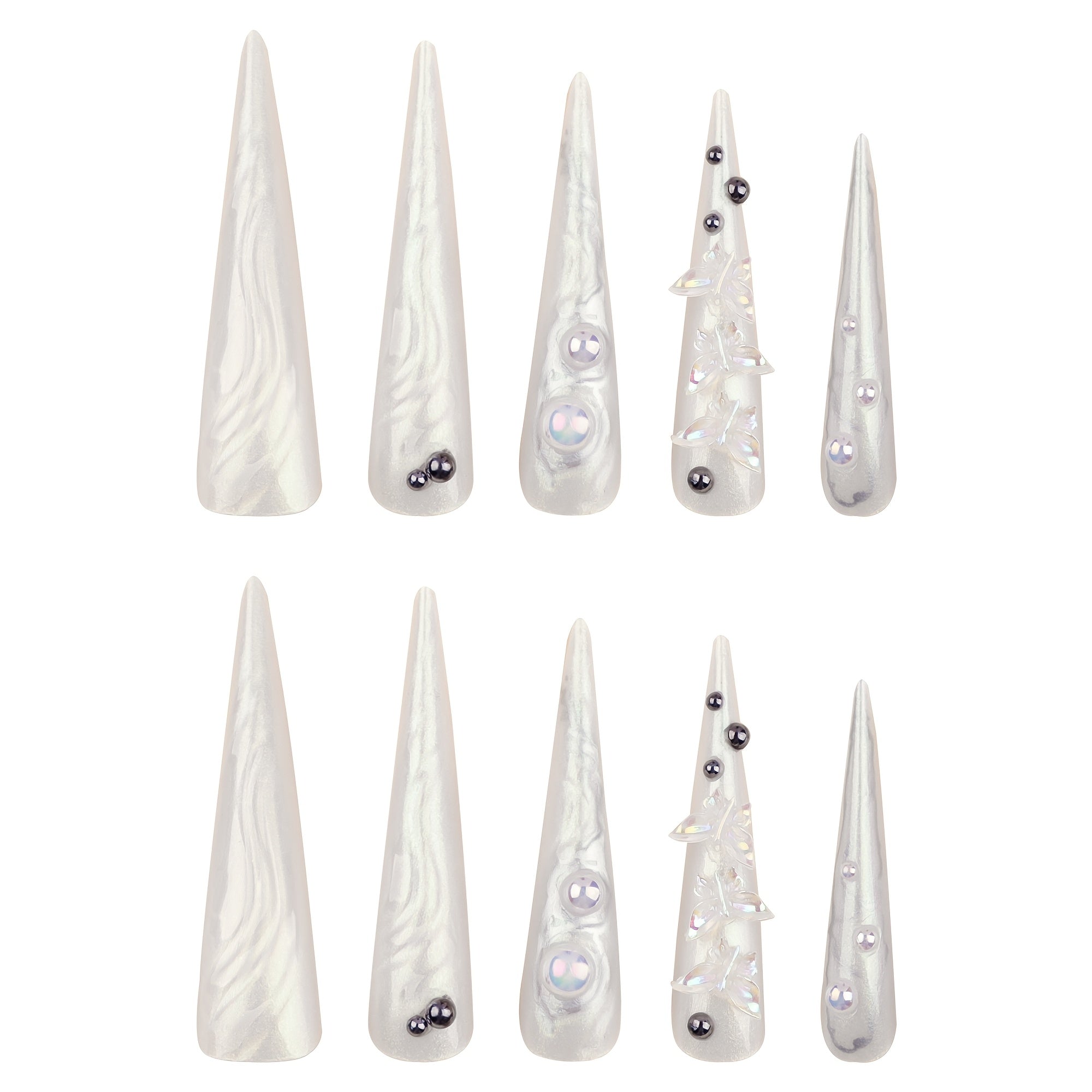 Shimmery Press On Nails