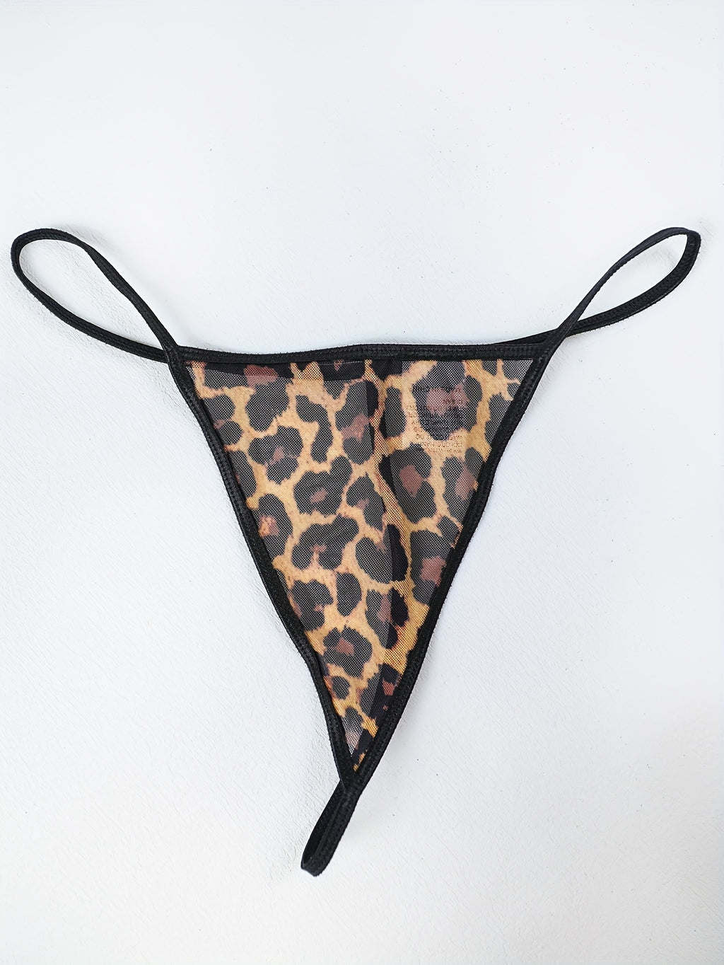 Wild Charm Style Leopard Print Lace Trim Sexy Lingerie Set
