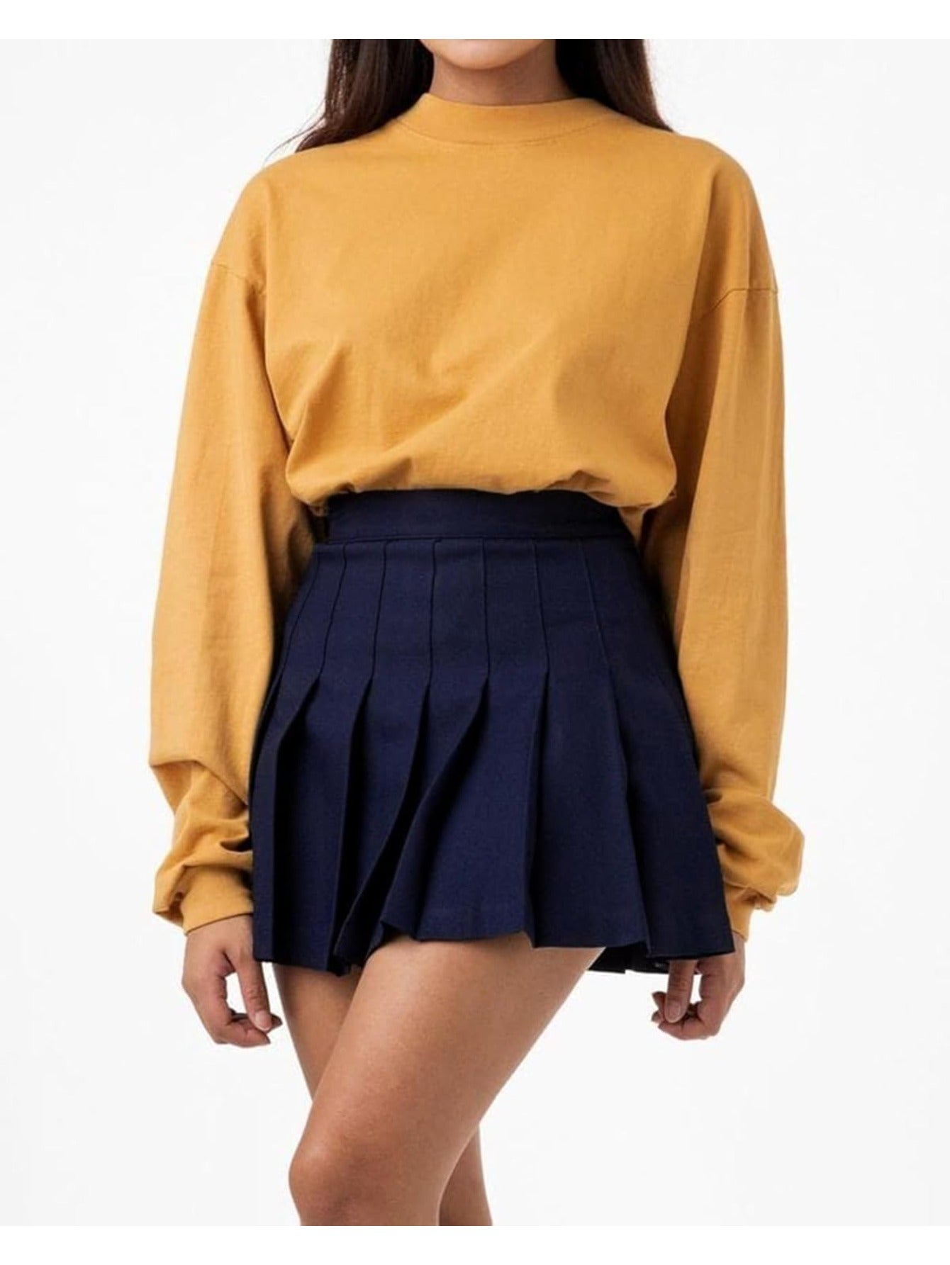 High-Waisted Pleated Tennis Skirt
