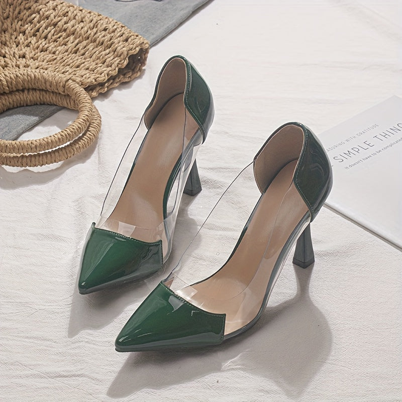 Pointed-Toe Stiletto High-Heel Shoes