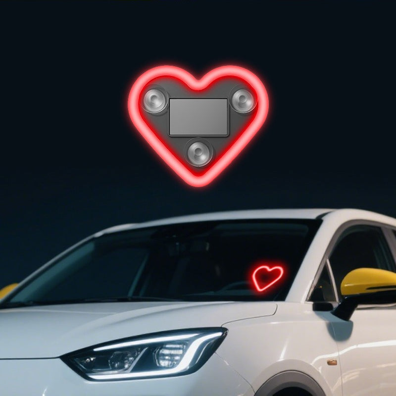 {2pcs} Car Interior Neon Heart Lights